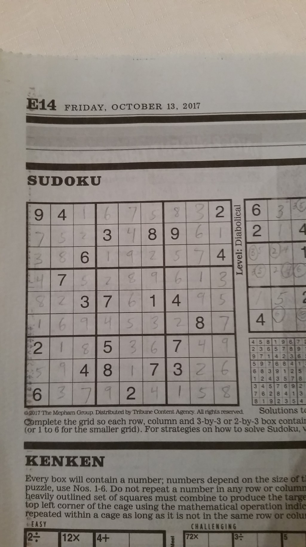 Puzzles and Second Guesses